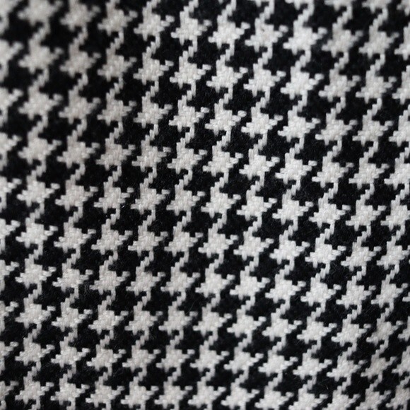 Vesti Black White Houndstooth Pencil Skirt Career Academia Style Size 10 - Picture 4 of 10
